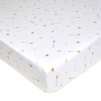 American Baby Company Fitted Crib Sheet, Cotton Je