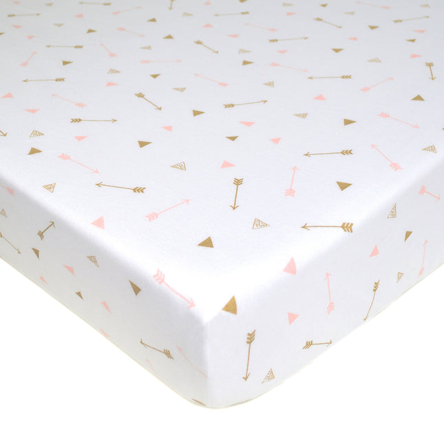 American Baby Company Fitted Crib Sheet, Cotton Je