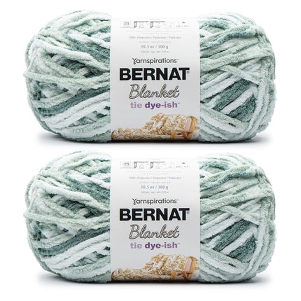 Bernat Blanket Tie Dye-Ish Mossy Hills Yarn - 2 Pa