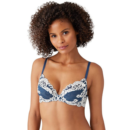 Wacoal Women's Instant Icon Underwire Bra, Sargasso Sea/Egret, 38C