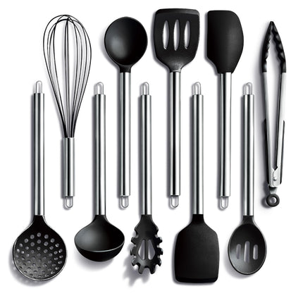COOK WITH COLOR Silicone Cooking Utensils, Kitchen