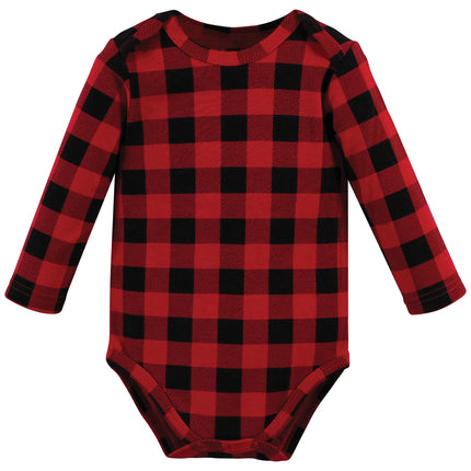 Hudson Baby unisex-baby Cotton Long-sleeve Bodysuits, Christmas Tree, 18-24 Months