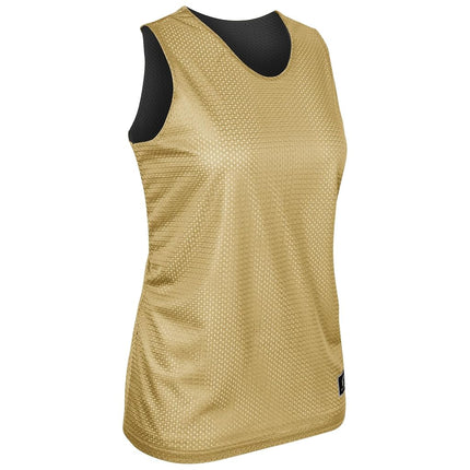 CHAMPRO Polyester Reversible Basketball Jersey, Women's Small, Vegas Gold, Black