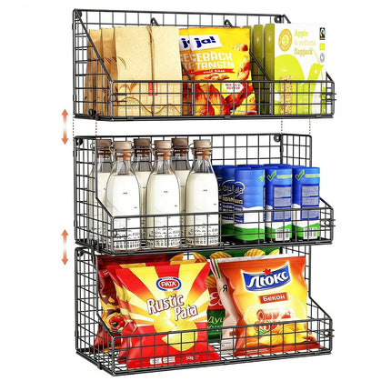 X-cosrack 3 Tier Large Stackable Snack Organizer -