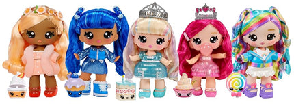 Yummiland Large Doll and Num Nom Lipgloss Pet - Rory Blueberry and Goodie - Scented Character Doll with DIY Lipgloss Kit - Suitable for Kids Ages 4+