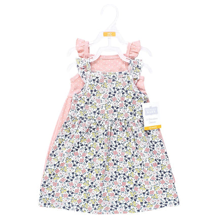 Robes en coton pour bébés filles Hudson Baby, motif fleuri minuscule, 12-18 mois