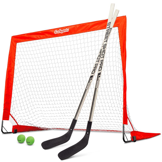 GoSports Hockey Street Sticks - Premium Wooden Hockey Sticks for Street Hockey