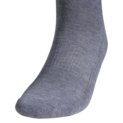 adidas Men's Athletic Cushioned Crew Socks with Arch Compression for a Secure fit (6-Pair), Heather Grey/Black, Medium