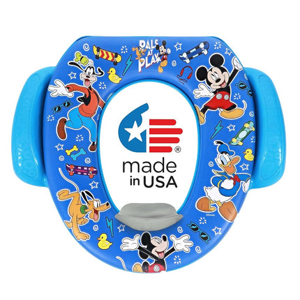 Disney Mickey Mouse Pals at Play Soft Potty Seat and Potty Training Seat - Soft Cushion, Baby Potty Training, Safe, Easy to Clean
