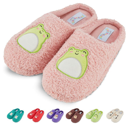 Squishmallows Kids Slippers and Womens Slippers Gifts for Women Extra Cozy Fuzzy House Slippers Slip On, Pink, 13-14 Little Kid