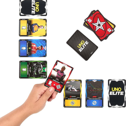 Mattel Games UNO Elite Formula 1 2025 Starter Pack Card Game, 7+, 2-5 Players