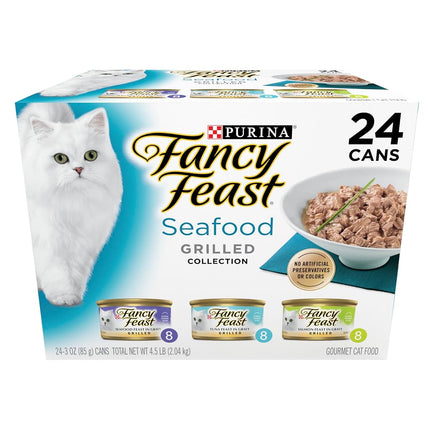 Purina Fancy Feast Grilled Wet Cat Food Seafood Co