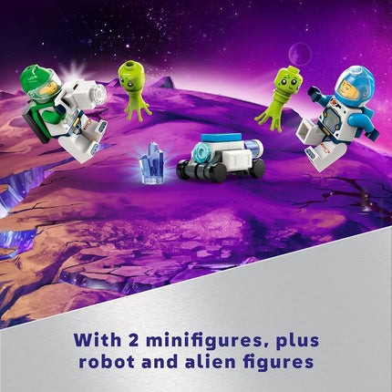 LEGO City Space Explorer Rover and Alien Life Building Toys Set for 6 Plus Year Old Boys, Girls & Kids with Astronaut Minifigures, Toy Robot and Alien Figures for Imaginative Play, Birthday Gift 60431