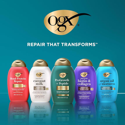 OGX Renewing + Argan Oil of Morocco Shampoo & Conditioner Set, Helps Strengthen & Repair Dry, Damaged Hair, Paraben-Free, Sulfate-Free Surfactants, 25.4 fl. Oz (Pack of 2)