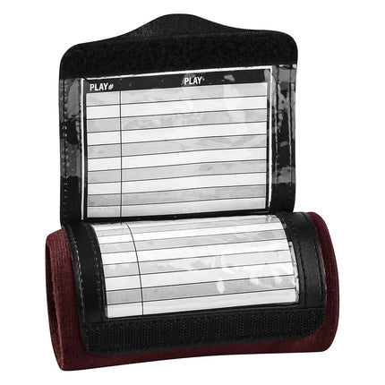 CHAMPRO Triple Wristband Playbook, Adult, Maroon