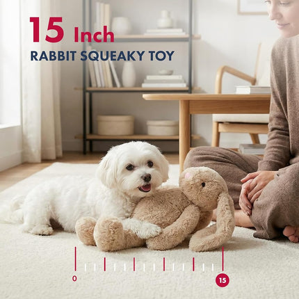 Pet Lou Colossals Durable Squeaker Dog Toys - Durable Fabric - Tough and Reliable for Aggressive Chewers, Multicolor, Large