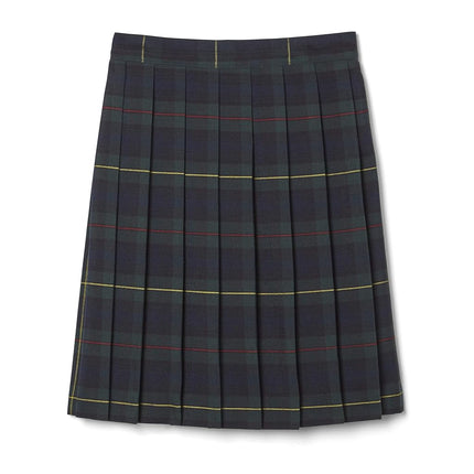 French Toast Girls' Big Plaid Pleated Skirt, Green, 18