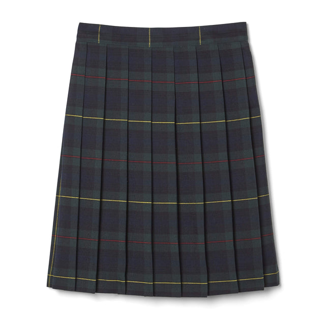 French Toast Girls' Big Plaid Pleated Skirt, Green