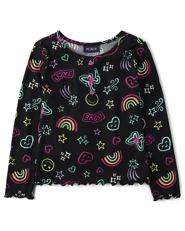 The Children's Place Girls' Long Sleeve Fashion Sh