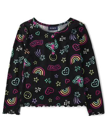 The Children's Place Girls' Long Sleeve Knit Fashi