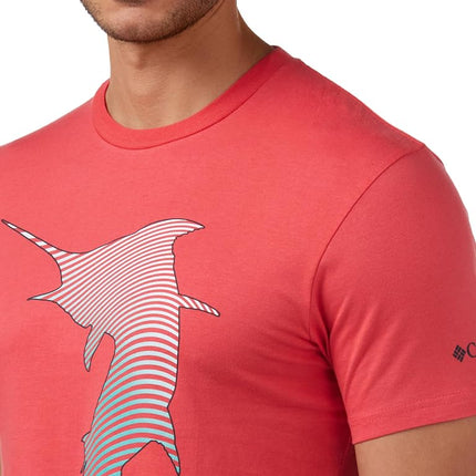 Columbia Apparel Men's PFG Graphic T-Shirt Shirt, Sunset red/Cuesta, X Large