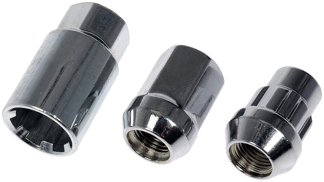 Dorman 713-275 Chrome Acorn Wheel Nut Lock Set for