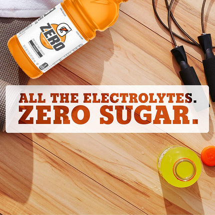 Gatorade G Zero Bebida Hidratante, Sabor Cool Blue, Botellas de 12oz (Paquete de 6)