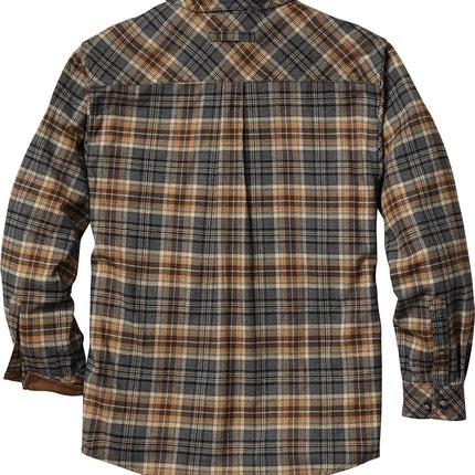 Legendary Whitetails Mens Flannel Shirt Long Sleeve Button Down Relaxed Fit, Huntmaster Plaid, 4XL Big