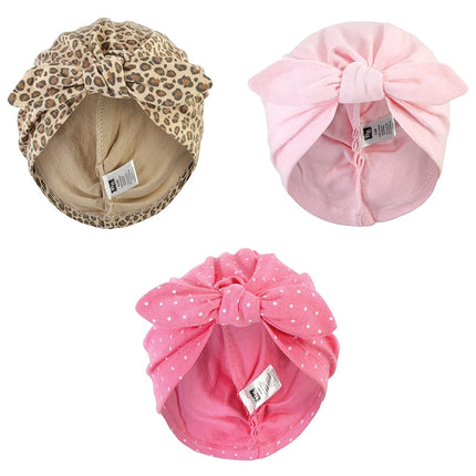 Bandeaux turban en coton Hudson Baby pour bébé fille, imprimé léopard, taille unique