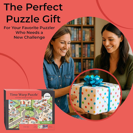 da Vinci's Room Time Warp Puzzle Mystery Jigsaw Puzzle 1000 Pieces for Adults Day Night Series - A Challenging, Difficult, Picture Changing Puzzle to Solve 26.625 x 19.25 in (Purrfect Party)