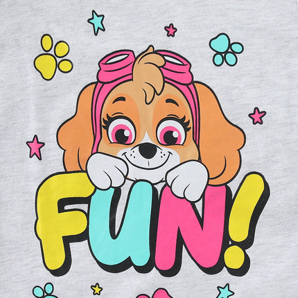 Nickelodeon Girl's 3-Pack Paw Patrol Long Sleeve Graphic Tee Shirt, Pink/Grey/Blue, 6