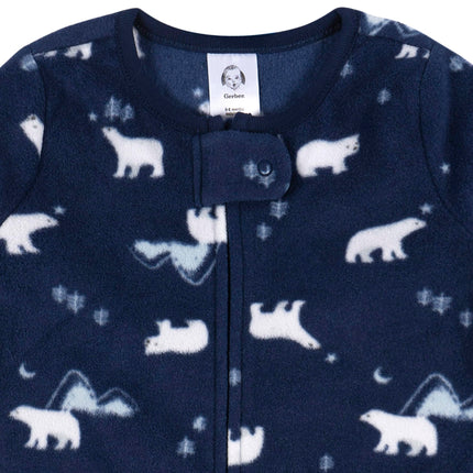Gerber Unisex Baby Fleece Wearable Blanket, Polar Bears, 0-6 Months