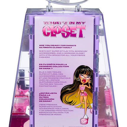 Bratz What'z in My Closet Playset - Dana Fashion Doll with 40 Plus Outfits
