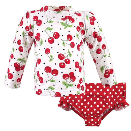 Conjunto de camiseta de baño y pantalón corto para bebé unisex Hudson Baby, Cerezas, 12-18 meses