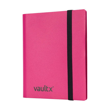 Vault X 4 Pocket Strap Trading Card Binder 160 Cards Side Loading (Pink)