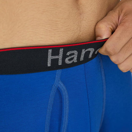 Hanes Men's Hanes Men's Comfort Flex Fit Total Support Pouch Briefs, 3-pack Boxer Briefs, Blue/Red/Black Regular Leg, M UK