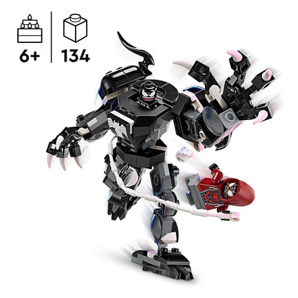 LEGO Marvel Venom Mech Armour vs. Miles Morales, Posable Spider-Man Toy Action Figure for Kids, Spidey Building Set with Minifigures, Super Hero Gifts for Boys and Girls Aged 6 Plus 76276