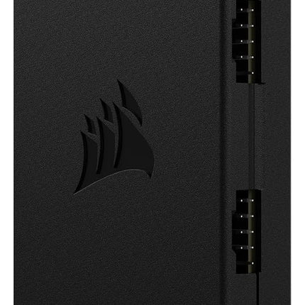 Corsair Internal 4-Port USB 2.0 Hub - 4x 9-Pin USB 2.0 Ports - Easy Magnetic Installation - Compatible with most Intel® and AMD® Motherboards - Black