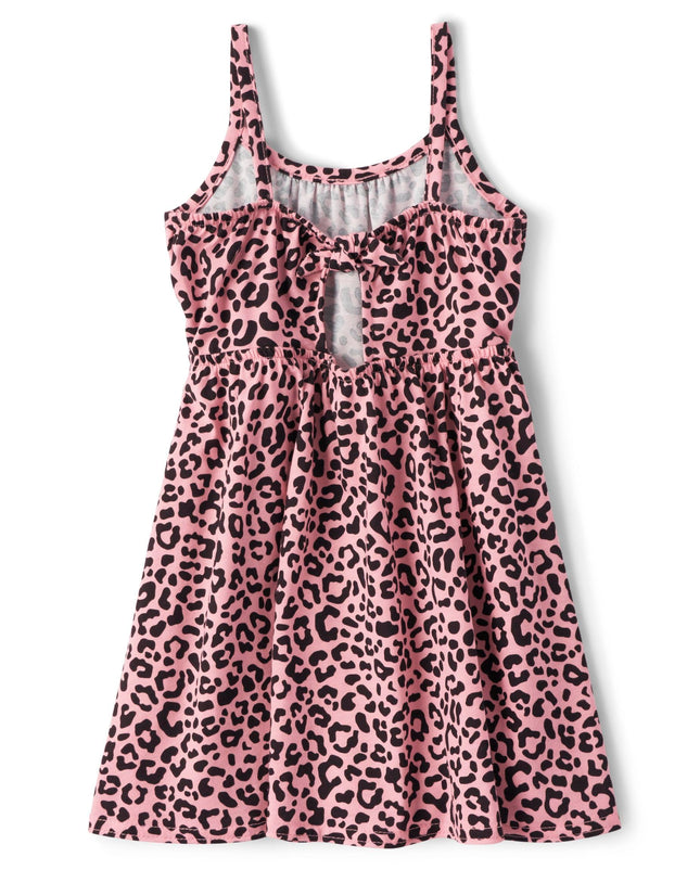 The Children's Place Baby One Size and Toddler Girls Strappy Casual Dress, Leopard, 9-12 Months