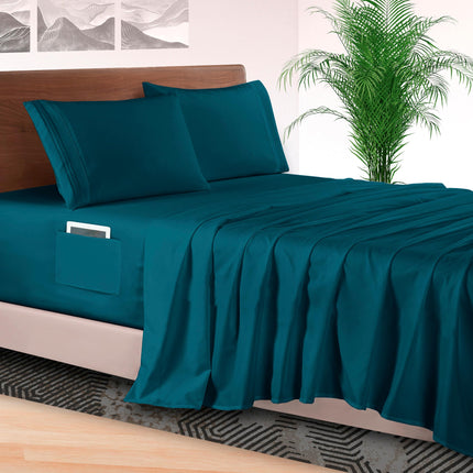 Elegant Comfort 4-Piece Bed Sheet Set - Luxury Bed