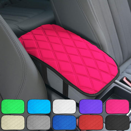 FH Group FH1053PINKDM-AVC Diamond Pattern Neosupreme Center Console Pad Water-Resistant Black Seat Box Cover Protector fits Most Cars, SUVs, and Trucks