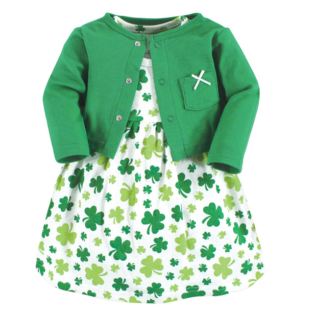 Hudson Baby Baby Girls' Cotton Dress and Cardigan 