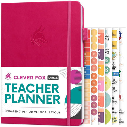Clever Fox Teacher Planner, School & Homeschool Bo