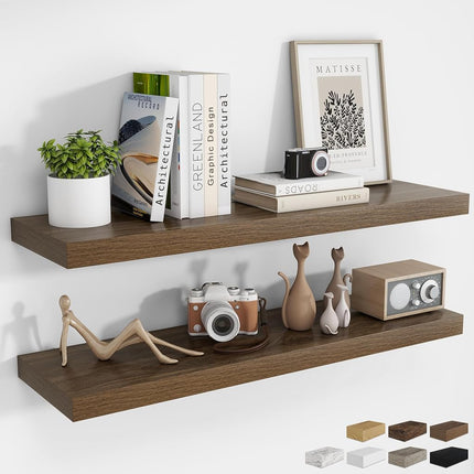 RICHFOCUS 40Inch Floating Shelves for Wall 2 Pack 