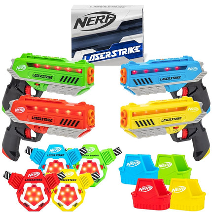 EastPoint Sports Nerf Laser Strike 4 Pack with Chest Targets and Holsters