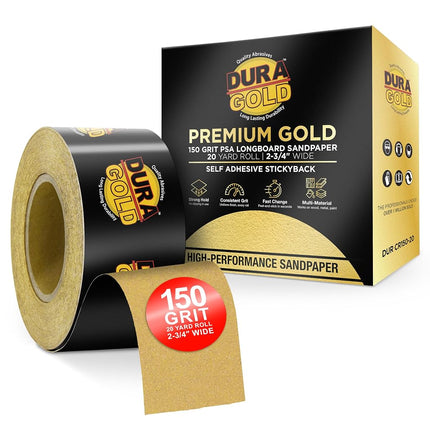 Dura-Gold Premium 150 Grit Gold PSA Longboard Sand