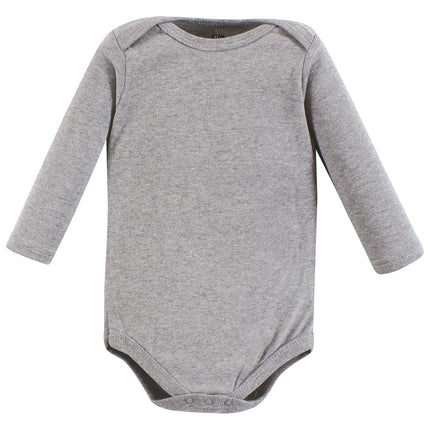Hudson Baby unisex-baby Cotton Long-sleeve Bodysuits, Into the Woods Prints 3-pack, 3-6 Months