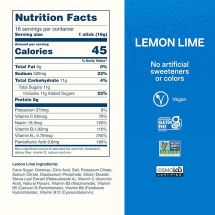 Liquid I.V. Hydration Electrolytes, Lemon Lime, 16 Count