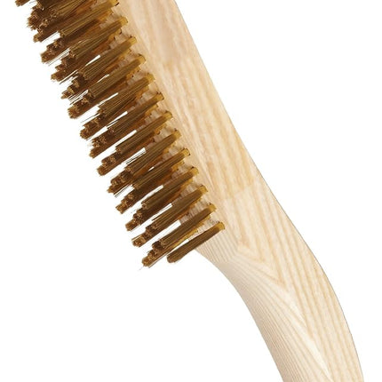 Weiler Plater's Wire Scratch Brush, Brass, Straigh