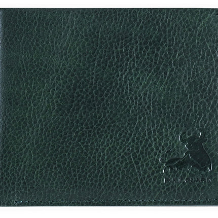 RFID Bifold Leather Wallet for Men with Flip Up ID